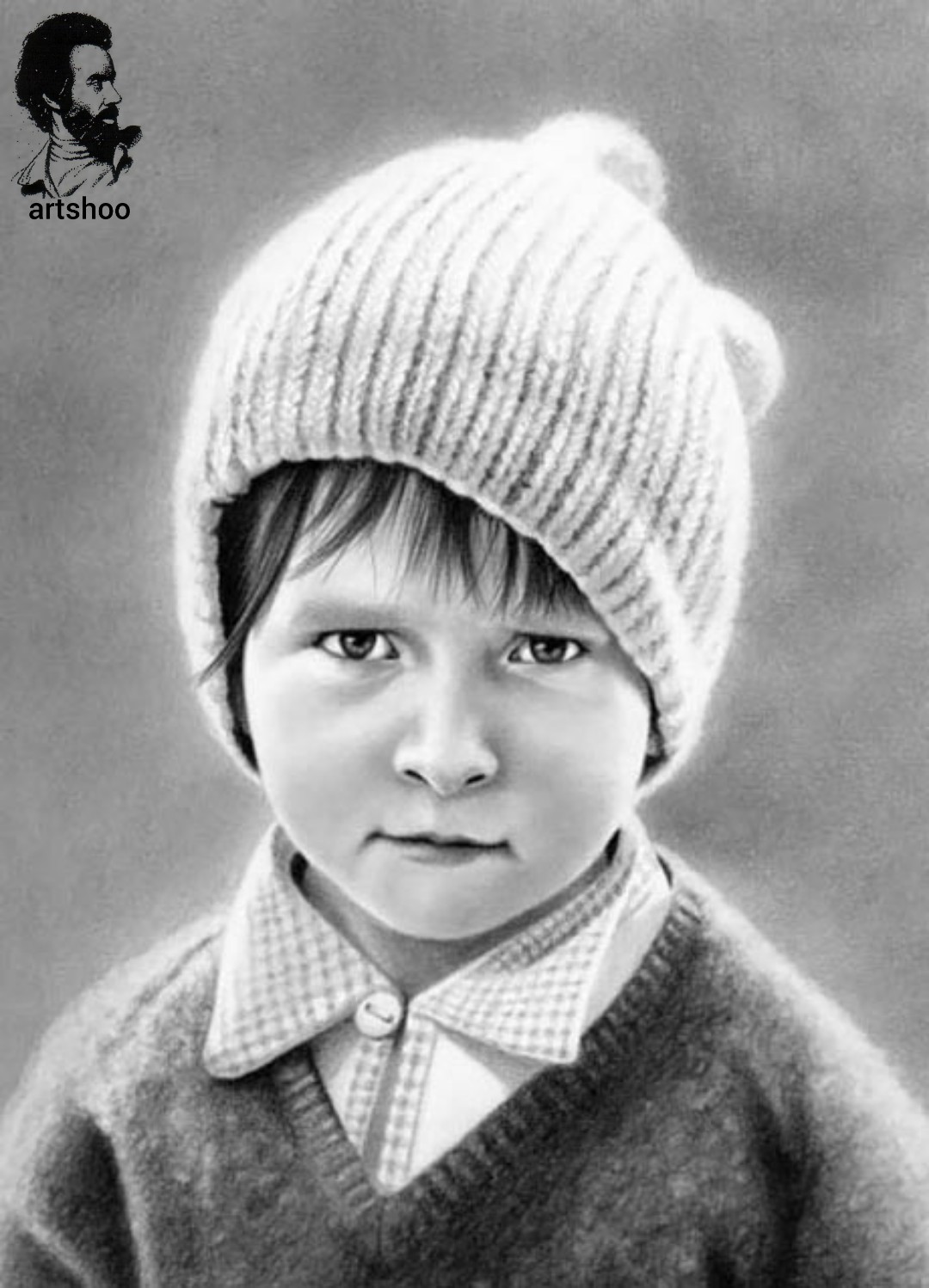 مدل کودک سیاه قلم